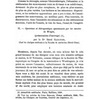 0858 - Page 854 - Société de thérapeutique. Séance du 26 mai 1909. Communications. I. - Éducation et Rééducation motrice. Terminologie et Technique, par M. Maurice Faure... / II. - Opsonines et thérapeutique opsonisante par les vaccins de Wright, (présentation d'ouvrage), par le Dr René Gaultier..