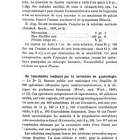 0871 - Page 867 - Revue analytique. De la suprarénine synthétique et de la novocaïne en chirurgie dentaire. / De l'anesthésie lombaire par la novocaïne en gynécologie