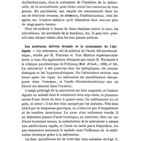 0875 - Page 871 - Revue analytique. Diéthylbarbiturate de soude. / Les nouveaux dérivés bromés et le traitement de l'épilepsie