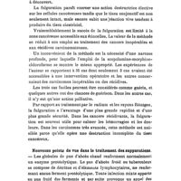 0882 - Page 878 - Revue des travaux français et étrangers. Thérapeutique chirurgicale. Traitement du cancer par la fulguration. / Nouveaux points de vue dans le traitement des suppurations