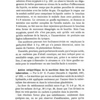 0914 - Page 910 - Revue des travaux français et étrangers. Thérapeutique chirurgicale. Extraction rapide des bouchons de cérumen du conduit auditif. / Action antipyrétique de la marétine dans les formes de la tuberculose. - Par le Dr U. Fabris (Gazetta d. Ospedali, 1907, n° 122)