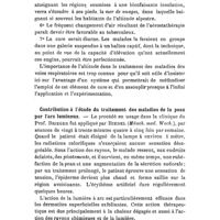 0942 - Page 938 - Revue des travaux français et étrangers. Physiothérapie. La cure d'altitude en ballon (aérostathérapie) appliquée au traitement de la tuberculose (Bulletin médical). / Contribution à l'étude du traitement des maladies de la peau par l'arc lumineux