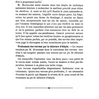 0083 - Page 79 - Revue des travaux français et étrangers. Thérapeutique chirurgicale. Résultats éloignés des interventions pour cancer du sein. / Traitement des verrues par le chlorure d'éthyle