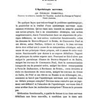 0140 - Page 138 - Opothérapie. L'Opothérapie nerveuse, par Georges Rosenthal..