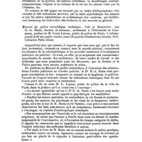 0227 - Page 225 - Bibliographie. Thérapeutique des maladies du système nerveux par J. Grasset et L. Rimbaud... O. Doin et fils, éditeurs... Paris... / Manuel de police scientifique technique, vols et homicides, par R.-A. Reiss... préface de M. Louis Lépine... Librairie Félix Alcan