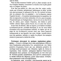 0235 - Page 233 - Revue des travaux français et étrangers. Thérapeutique chirurgicale. Les tics dentaires et leur guérison par les soins de la bouche. / Traitement chirurgical de quelques emphysèmes pulmonaires