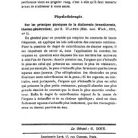 0434 - Page 432 - Revue des travaux français et étrangers. Thérapeutique chirurgicale. Iridectomie et sclérectomie dans le glaucome. / Physiothérapie. Sur les principes physiques de la diathermie (transthermie, thermo-pénétration), par B. Walter (Mün. med. Woch., 1910, n° 5)