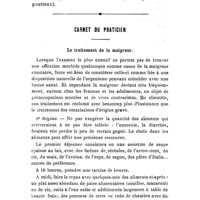 0555 - Page 553 - Petite chirurgie pratique. L'entorse simple du cou de pied, par le Dr Ed. Laval. / Carnet du praticien. Le traitement de la maigreur
