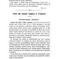 0591 - Page 589 - Carnet du praticien. Traitement de l'eczéma du nez. (Ménier.). / Revue des travaux français et étrangers. Thérapeutique médicale. Action de l'iode à l'état naissant, par le Dr Pfannenstill. (Prager med. Woch., 1911, n° 6.)