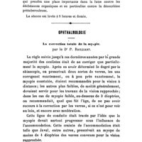 0627 - Page 625 - Société de thérapeutique. Séance du 11 octobre 1911. Communications. III. - Bains de mer et de varech à domicile (présentation d'un produit nouveau), par Georges Rosenthal. / Ophthalmologie. La correction totale de la myopie, par le Dr P. Bailliart