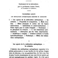 0723 - Page 721 - Hôpital Beaujon. - Clinique thérapeutique. Traitement de la tuberculose, par le Professeur Albert Robin..