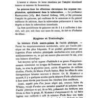 0751 - Page 749 - Revue des travaux français et étrangers. Thérapeutique médicale. Recherches sur l'emploi externe des levures en dermatologie. / Le gaïacose dans les affections chroniques des organes respiratoires, spécialement dans la tuberculose. / Hygiène et toxicologie. La teinture d'iode contre-poison de l'acide phénique