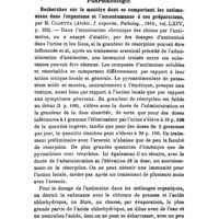 0911 - Page 909 - Revue des travaux français et étrangers. Hygiène et toxicologie. A propos de la cure de fruits. / Pharmacologie. Recherches sur la manière dont se comportent les antimoniaux dans l'organisme et l'accoutumance à ces préparations, par M. Cloetta (Archiv. f. experim. Patholog., 1910, vol. LXIV, p. 352)
