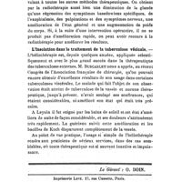 0914 - Page 912 - Revue des travaux français et étrangers. Physiothérapie. Traitement du goitre et de la maladie de Basedow par les rayons de Roentgen. / L'insolation dans le traitement de la tuberculose vésicale