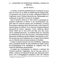 0927 - Page 925 - Société de thérapeutique. Séance du 6 décembre 1911. Communications. I. - Interprétation des manifestations diabétiques, traitement du diabète, par M. Guelpa