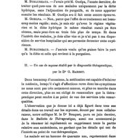 0933 - Page 931 - Société de thérapeutique. Séance du 6 décembre 1911. Communications. I. - Interprétation des manifestations diabétiques, traitement du diabète, par M. Guelpa. Discussion. / II. Un cas de mycose établi par le diagnostic thérapeutique, par le Dr G. Bardet