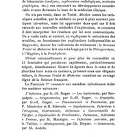 0029 - Page 25 - Littérature médicale. Nouveau Traité de Médecine, - publié en 21 fascicules sous la direction de MM. G.-H. Roger... ; F. Widal... ; P.-J. Teissier... Vient de paraître : Fascicule Ier : Maladies Infectieuses. 1 volume de 482 pages avec 55 figures dans le texte et 3 planches en couleurs. (Masson et compagnie, éditeurs.) Relié : 35 fr. net. / Traité de Pathologie médicale et de Thérapeutique appliquée, - publié sous la direction d'Emile Sergent..., L. Ridadeau-Dumas..., et L. Babonneix..