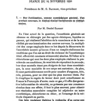0031 - Page 27 - Société de thérapeutique. Séance du 10 novembre 1920. I. - Sur l'utilisation, comme anesthésique général, d'un produit nouveau, le diéthyl-diallyl-barbiturate de diéthyl-amine, par M. Daniel Bardet