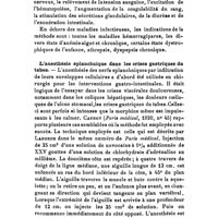 0111 - Page 107 - Revue des travaux français et étrangers. Transfusion sanguine chez le jeune enfant. / L'anesthésie splanchnique dans les crises gastriques du tabes