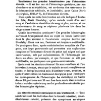0112 - Page 108 - Revue des travaux français et étrangers. L'anesthésie splanchnique dans les crises gastriques du tabes. / Traitement des grandes hématéméses par l'hémostase directe. / La stase intestinale chronique et son traitement