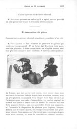 [Grossesse extra-utérine bilatérale simultanée, gémellaire d'un côté]  - Bulletins et mémoires de la [...]