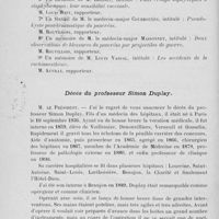 0086 - Page 66 - Séance du 23 Janvier 1924. A propos de la correspondance / Décès du professeur Simon Duplay [Nécrologie]