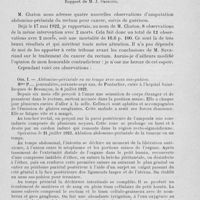 0133 - Page 113 - Séance du 30 janvier. Rapports. Quatre nouvelles observations d’amputation abdomino-périnéale du rectum, par M. Chaton