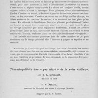 0138 - Page 118 - Séance du 30 janvier. Rapports. Quatre nouvelles observations d’amputation abdomino-périnéale du rectum, par M. Chaton / Thrombophlébite dite « par effort » de la veine axillaire, par M. L. Grimault