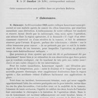 0193 - Page 173 - Séance du 6 février 1924. Questions à l'ordre du jour. 1° Fractures de Dupuytren, M. le Dr Gaudier / 2° Colectomies