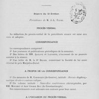 0217 - Page 197 - Séance du. 13 février. Procès-verbal / Correspondance / A propos de la correspondance / A l'occasion du procès-verbal. Kyste branchial du type amygdaloïde, M. Rouvillois