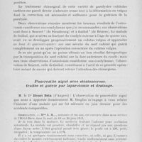 0320 - Page 300 - Séance du 27 février. A propos du procès-verbal. Paralysies tardives du nerf cubital à la suite des fractures du condyle externe de l'humérus, M. Albert Mouchet / Pancréatite aiguë avec stéatonécrose, traitée et guérie par laparotomie et drainage, M. le Dr Henri Brin