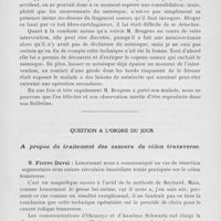 0509 - Page 489 - Séance du 2 avril 1924. Rapports. Sur un cas de corps étranger articulaire du genou, simulant une lésion des ménisques, par M. le Dr J. -C. Brugeas / Question à l'ordre du jour. A propos du traitement des cancers du côlon transverse