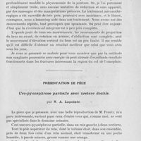 0547 - Page 527 - Séance du 2 avril 1924. Présentation de malade. Résultat fonctionnel d’une fracture grave du col de l’omoplate et de la cavité glénoïde traitée par la méthode non sanglante, par M. Auvray / Présentation de pièce. Uro-pyonéphrose partielle avec uretère double, par M. A. Lapointe