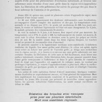 0558 - Page 538 - Séance du 9 avril. A propos du procès-verbal. Occlusion intestinale consécutive à l’appendicite, M. J. Vanverts / Dilatation des bronches avec vomiques prise pour une pleurésie interlobaire. Mort sous anesthésie régionale, M. Robert Picqué