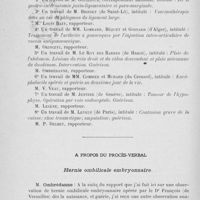 0588 - Page 568 - Séance du 7 mai 1924. A propos de la correspondance / A propos du procès-verbal. Hernie ombilicale embryonnaire, M. Ombrédanne
