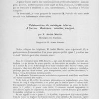 0690 - Page 670 - Séance du 4 juin 1924. Rapports. Un cas de tumeur à myéloplaxes des régions malléolaires externe et interne de la jambe gauche, à point de départ tendino-aponévrotique, par M. Pavlos Petridis / Désinsertion du ménisque interne. Ablation, Guérison, résultat éloigné, par M. André Martin