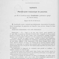 0748 - Page 728 - Séance du 18 juin 1924. Rapports. Pseudo-kyste traumatique du pancréas, par M. Courboulès