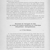 0886 - Page 866 - Séance du 9 juillet 1924. Deuxième séance. Présentations de malades. Pseudarthrose du col fémoral guérie par un cal osseux grâce à la greffe ostéopériostique, par M. Ch. Dujarier / Exostoses de l’astragale du tibia au niveau de la partie postérieure de l’interligne tibio-péronier. Astragalectomie, par M. Paul Mathieu