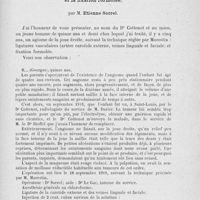 0969 - Page 949 - Séance du 22 octobre 1924. Présentation de malade. Angiome de la joue droite traité parles ligatures vasculaires et la fixation formolée, par M. Etienne Sorrel
