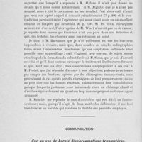 1018 - Page 998 - Séance du 5 novembre 1924. Question à l'ordre du jour. Sur l’ostéosynthèse / Communication. Sur un cas de hernie diaphragmatique traumatique, par M. le Dr José Arcé