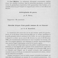 1111 - Page 1091 - Séance du 26 novembre 1924. Présentations de malades. Pleurésies purulentes de la grande cavité, par M. Anselme Schwartz / Arthroplastie du genou, par M. Brocq / Résultat éloigné d’une greffe osseuse du col fémoral, par M. H. Bouvillois