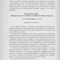 1154 - Page 1134 - Séance du 10 décembre 1924. Rapports. Luxation habituelle de la rotule en dehors. Capsulorraphie, par M. Félix Papin / Cholécystite aiguë. Cholécystostomie. Guérison maintenue depuis seize ans, par M. Pierre Sikora