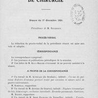 1173 - Page 1153 - Séance du 17 décembre 1924. Procès-verbal / Correspondance / A propos de la correspondance