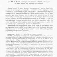1311 - Page 1267 - Séance du 21 novembre 1928. Communication. Plaies vasculaires sèches observées eu pratique civile, par MM. J. Fiolle, Hayem et Jaur