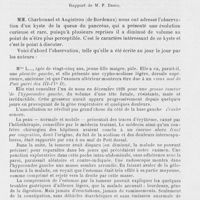 1323 - Page 1281 - Séance du 27 novembre 1929. Deuxième séance. Rapports. Gros kyste vrai du pancréas, disparaissant complètement par intermittences, par MM. Charbonnel et Augistrou