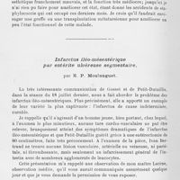 1569 - Page 1504 - Séance du 25 novembre 1931. Discussions en cours. A propos de la résection osseuse précoce dans l’ostéomyélite. Un cas de résection étendue sans régénération osseuse / Infarctus iléo-mésentérique par entérite ulcéreuse segmentaire