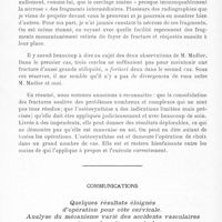 1323 - Page 1292 - Erratum. Discussions en cours. A propos des échecs de l’ostéosynthèse métallique / Communications. Quelques résultats éloignés d’opération pour côte cervicale. Analyse du mécanisme varié des accidents vasculaires causés par les côtes cervicales, par M. R. Leriche