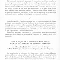 1331 - Page 1300 - Erratum. Communications. Quelques résultats éloignés d’opération pour côte cervicale. Analyse du mécanisme varié des accidents vasculaires causés par les côtes cervicales, par M. R. Leriche / Note à propos de la réaction du tissu osseux vis-à-vis du matériel de prothèse métallique, par MM. Albin Lambotte, et Jean Verbrugge