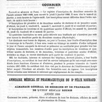 0016 - Page 12 - Nouvelles de l'étranger. Une vaccination au Harem / Courrier. Faculté de médecine de Paris