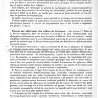 0023 - Page 19 - Revue des journaux. Contagion de la scarlatine / Sténose par adhérences des orifices de l'estomac